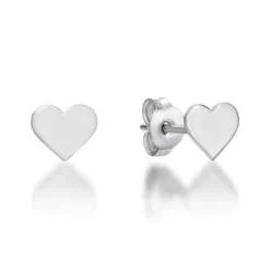 CHRISTOFFERSEN JEWELLERY ØRERINGE SØLV MED HJERTE - 3010895