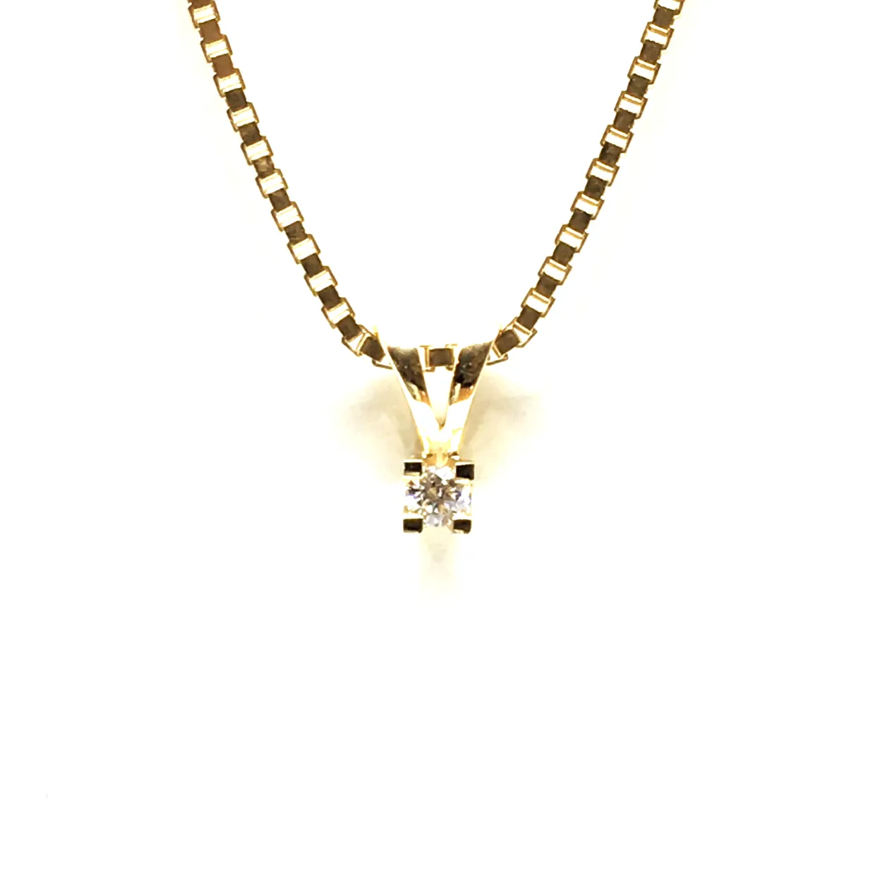 CHRISTOFFERSEN JEWELRY EVA VEDHÆNG 8KT GULD MED DIAMANT - 4000163