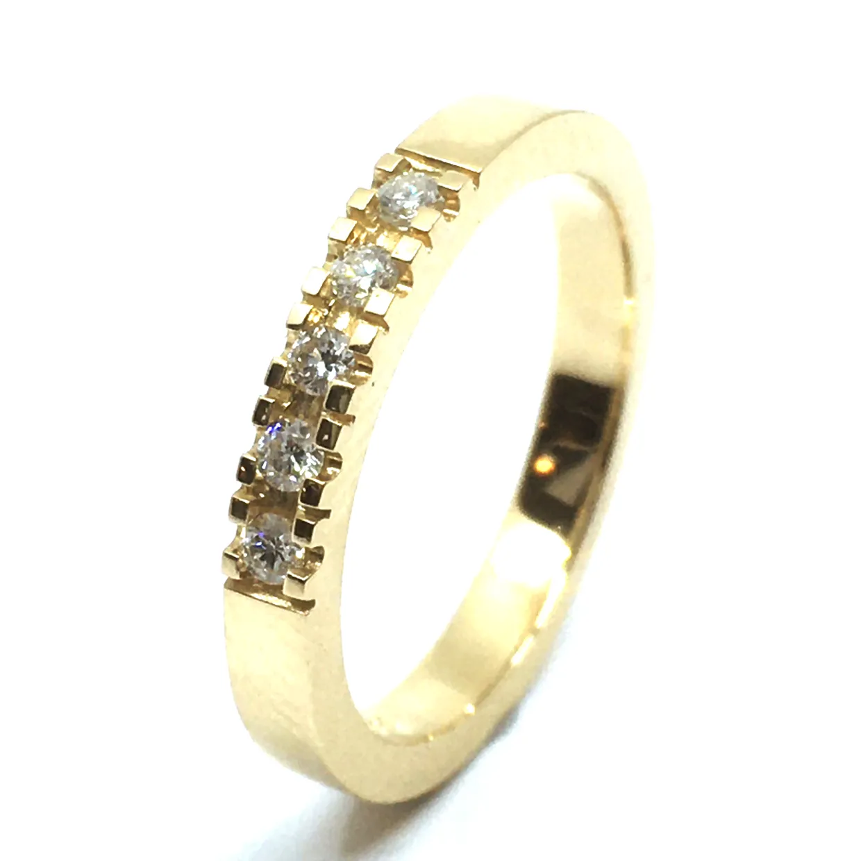 CHRISTOFFESEN JEWELLERY ALLIANCE RING I 14 KARAT GULD MED BRILLANTER - 5000916