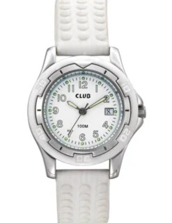 CLUB INEX BØRNE UR MED HVID GUMMI REM