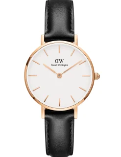 DANIEL WELLINGTON CLASSIC 28MM ROSA SKIVE HVID REM SORT - DW00100230