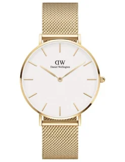 DANIEL WELLINGTON UR PETIT EVERGOLD 36 MM HVID SKIVE - DW00100346
