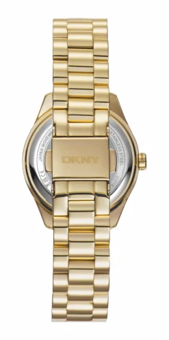 DKNY ASTORIA LOGO UR DAME GULD FARVET MED LÆNKE - DK1L033M0065
