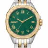 DKNY BROOKLYN MINI UR DAME STÅL OG GULD FARVET MED LÆNKE - DK1L013M0095