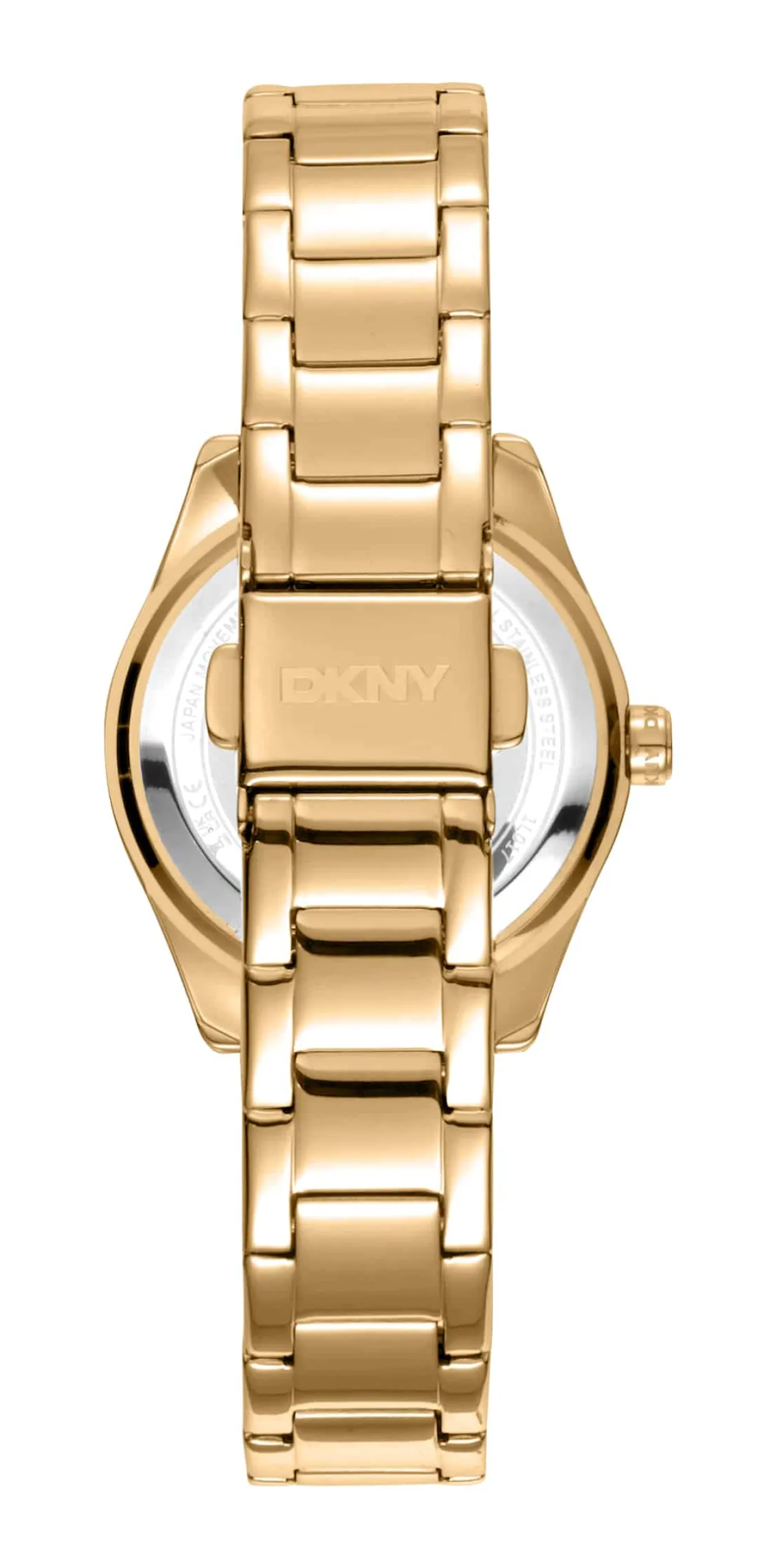 DKNY CHAMBERS GLITZ UR DAME GULD FARVET MED LÆNKE - DK1L017M0055