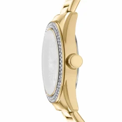 DKNY CHAMPERS MULTI GLITZ UR DAME I GULD FARVET STÅL - DK1L078M0025