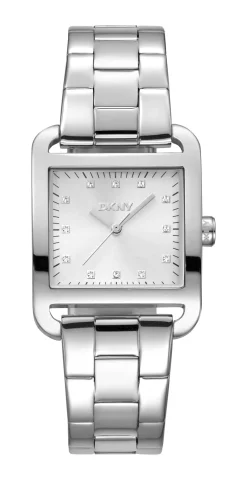 DKNY CITY MIDI UR DAME STÅL MED LÆNKE - DK1L004M0045