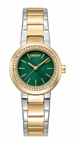DKNY EASTSIDE MINI UR DAME STÅL OG GULD FARVET MED LÆNKE - DK1L024M0165
