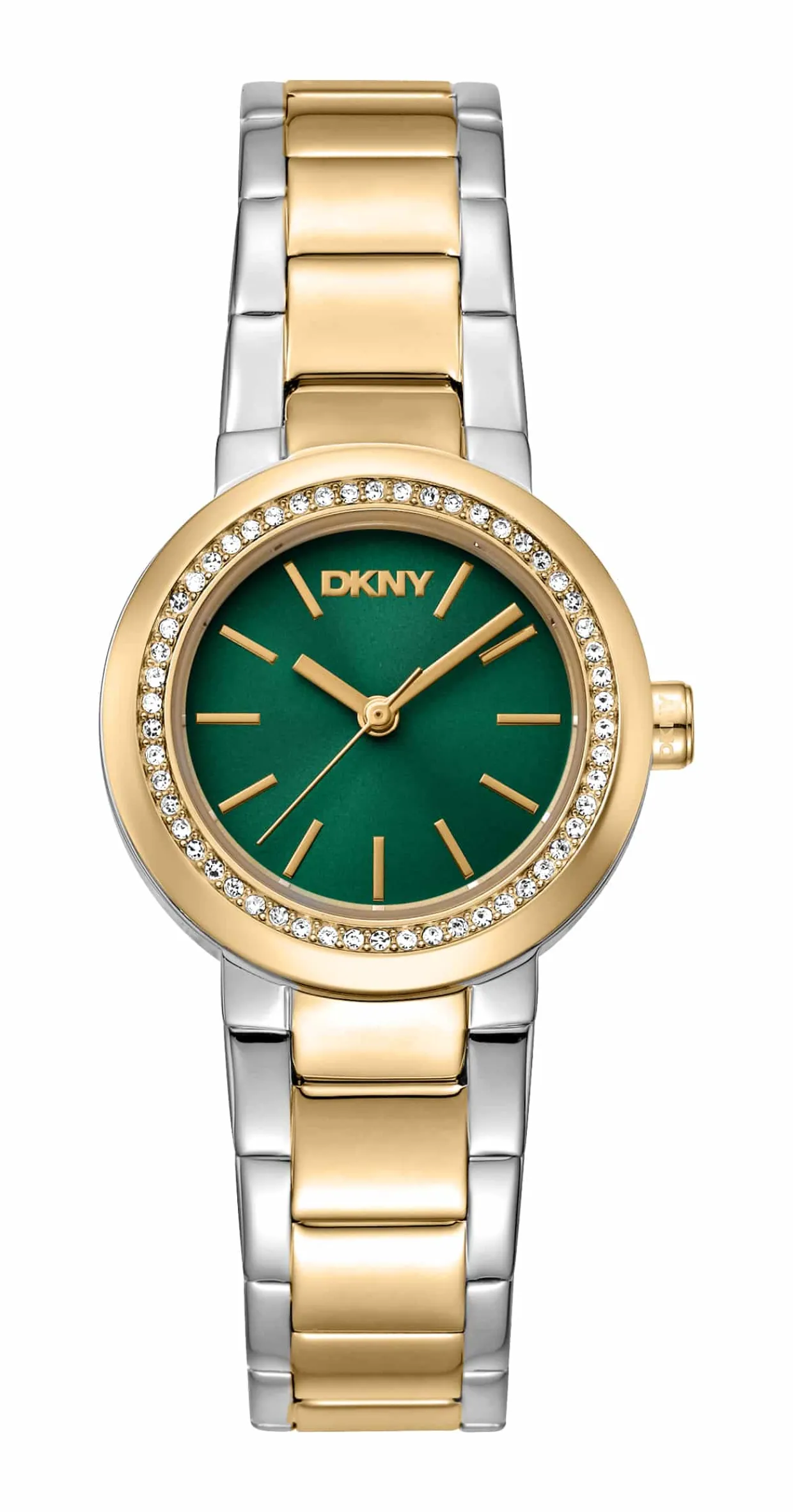 DKNY EASTSIDE MINI UR DAME STÅL OG GULD FARVET MED LÆNKE - DK1L024M0165