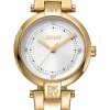 DKNY ESSENTIAL MINI UR DAME GULD FARVET MED LÆNKE - DK1L043M0055