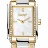 DKNY EVENING UR DAME FIRKANTET TO FARVET - DK1L122M0075