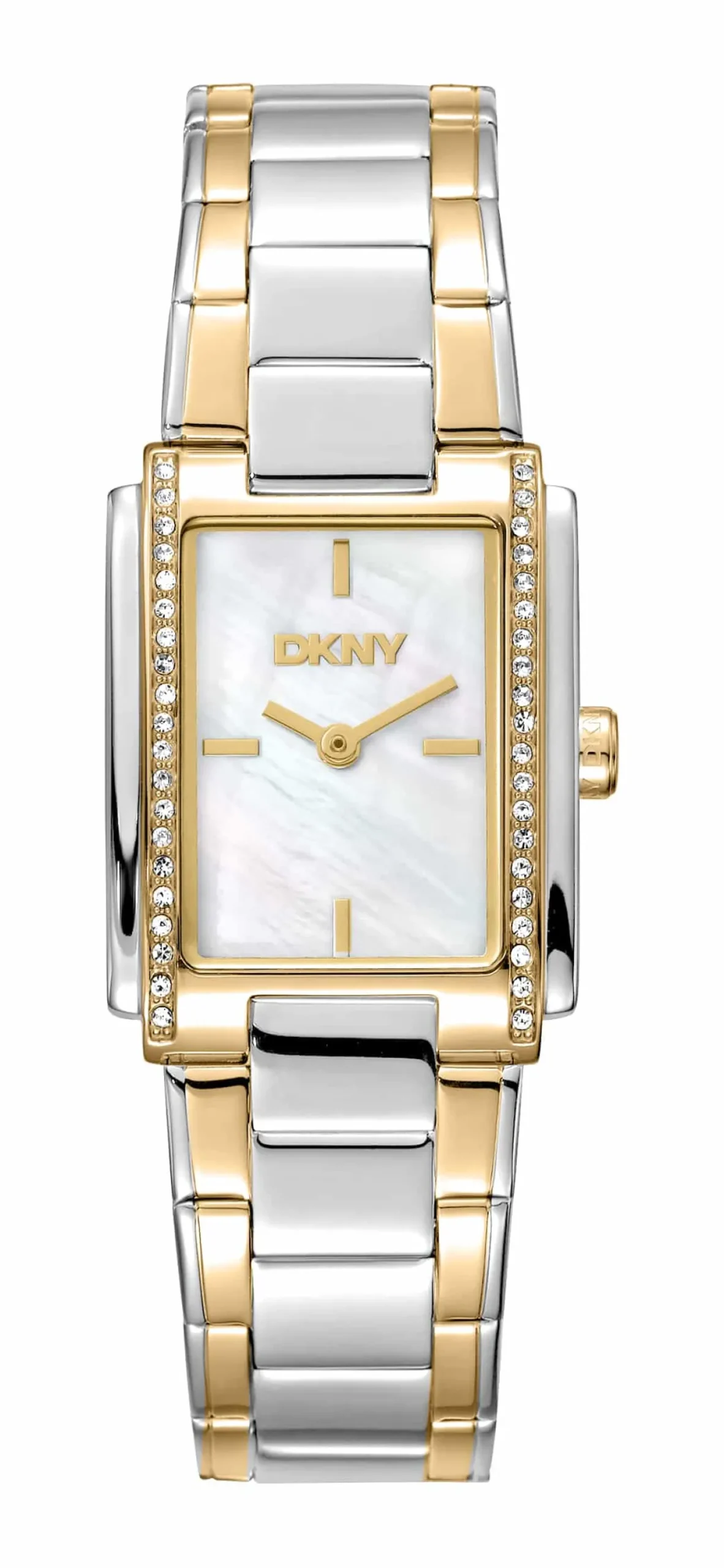 DKNY EVENING UR DAME FIRKANTET TO FARVET - DK1L122M0075