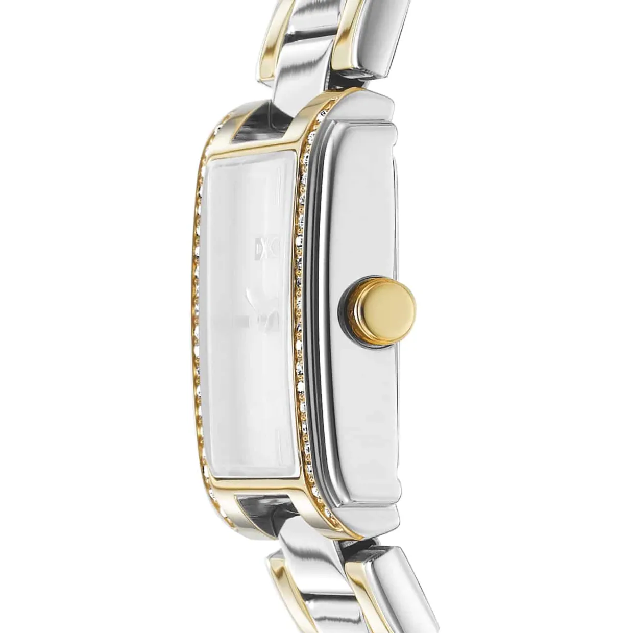 DKNY EVENING UR DAME FIRKANTET TO FARVET - DK1L122M0075