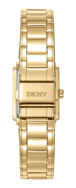 DKNY EVERYDAY DAME UR FIRKANTET I GULD FARVET STÅL - DK1L121M0065