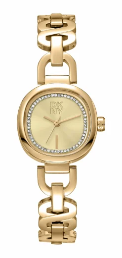 DKNY EVERYDAY UR DAME GULD FARVET MED LÆNKE - DK1L139M0035