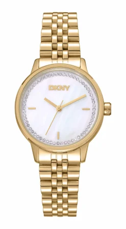 DKNY EVERYDAY UR DAME I GULD FARVET STÅL - DK1L086M0055