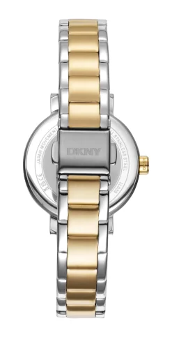DKNY SOHO GLITZ UR DAME STÅL OG GULD FARVET MED LÆNKE - DK1L038M0075
