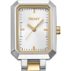 DKNY UPTOWN MIDI UR DAME STÅL OG GULD FARVET MED LÆNKE - DK1L009M0035