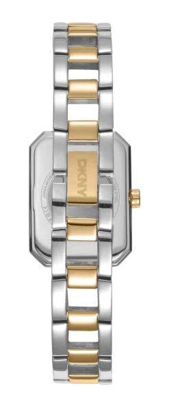 DKNY UPTOWN MIDI UR DAME STÅL OG GULD FARVET MED LÆNKE - DK1L009M0035