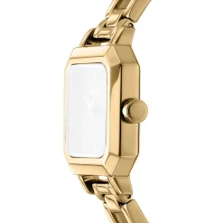 DKNY URBAN FIRKANTET UR DAME GULD FARVET MED LÆNKE - DK1L124M0035