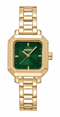 DKNY URBAN UR DAME FIRKANTET GULD FARVET MED LÆNKE - DK1L124M0045