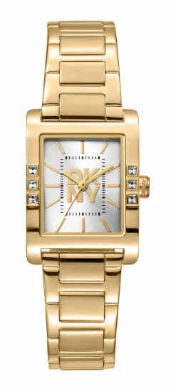 DKNY WESTSIDE GLITZ UR DAME GULD FARVET MED LÆNKE - DK1L008M0065