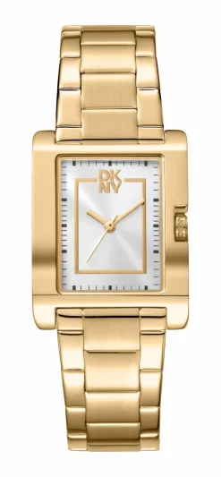 DKNY WESTSIDE MIDI UR DAME GULD FARVET MED LÆNKE - DK1L007M0055