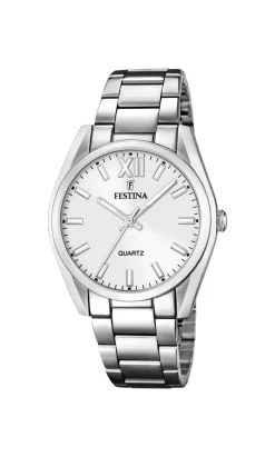 FESTINA ALEGRIA UR DAME MED SØLV FARVET SKIVE - F20622/1