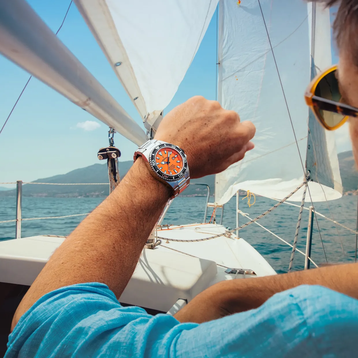 FESTINA DIVER HERRE UR ORANGE SKIVE - F20663/4