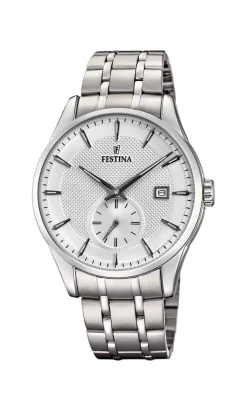 FESTINA HERRE RETRO STÅL MED LÆNKE - F20276/1