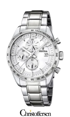 FESTINA HERRE UR STÅL MED LÆNKE - F16759/1