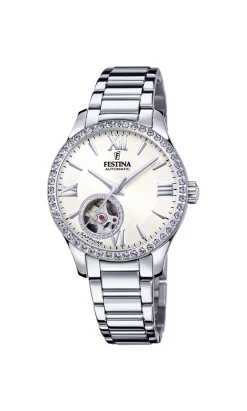 FESTINA STÅL DAME UR AUTOMATIC MED SAFIRGLAS - F20485/1