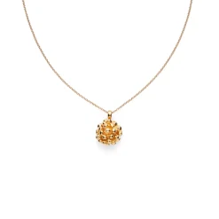 FLORA DANICA DILD HALSKÆDE SØLV FORGYLDT - DF-Ne-G