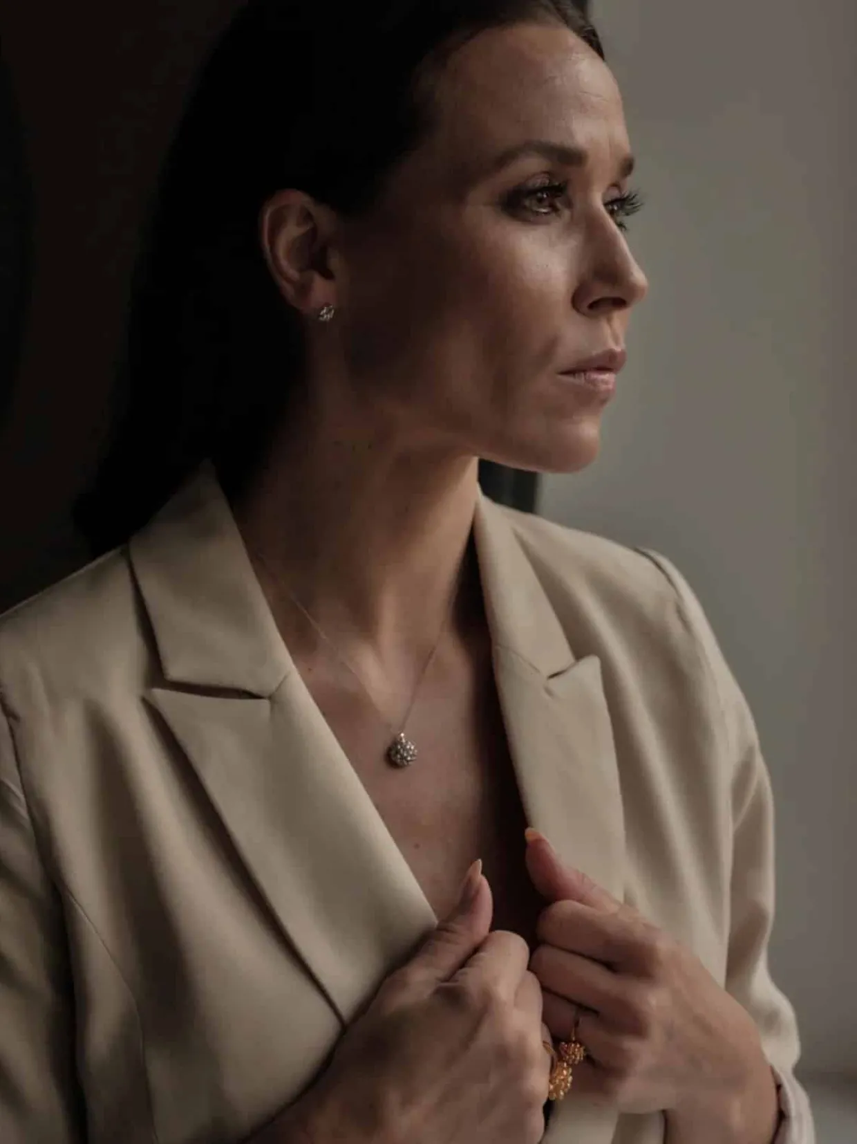 FLORA DANICA DILD SØLV HALSKÆDE - DF-Ne-S