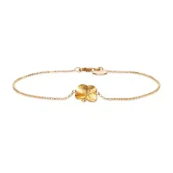 FLORA DANICA FIRKLØVER 18 KARAT GULD ARMBÅND - FLC-BR-18K-G