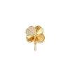 FLORA DANICA FIRKLØVER EARCUFF PAVÉ FORGYLDT SØLV - FLC-EACU-G-PAVE