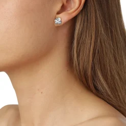 FLORA DANICA FIRKLØVER SØLV ØRERINGE - FLC-StPc-S