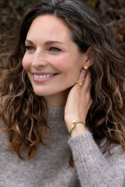 FLORA DANICA FORGLEMMIGEJ RING FORGYLDT SØLV - FMN-STRI-G