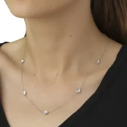 FLORA DANICA FORGLEMMIGEJ SØLV HALSKÆDE - FMN-NE-S