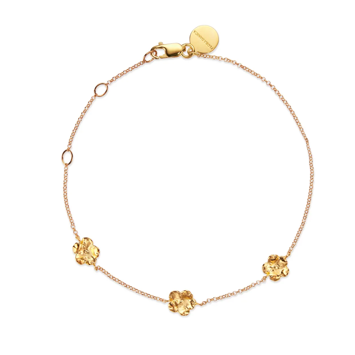 FLORA DANICA FORGLEMMIGEJ ARMBÅND FORGYLDT SØLV - FMN-BR-G