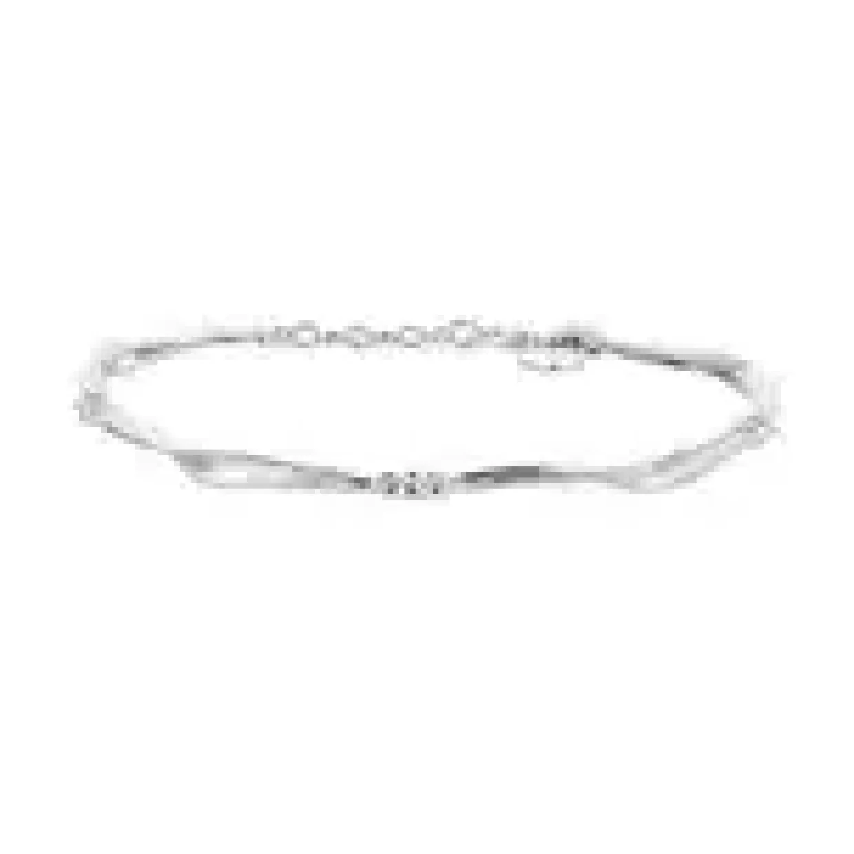 FLORA DANICA GRÆS ARMBÅND SØLV 17-19 CM - GR-BR-S