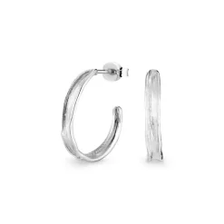 FLORA DANICA GRÆS SØLV ØRERINGE - GR-HoPc-S