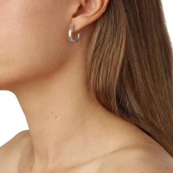 FLORA DANICA GRÆS SØLV ØRERINGE - GR-HoPc-S