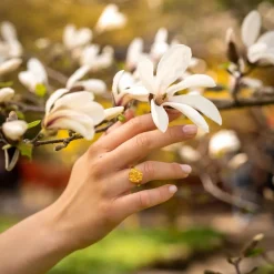 FLORA DANICA PERSILLE RING SØLV FORGYLDT - PAR-Ri-G