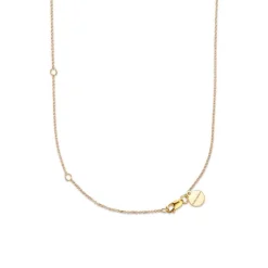 FLORA DANICA ROSE HALSKÆDE MED VEDHÆNG I FORGYLDT SØLV MED DIAMANT - ROS-NE-G