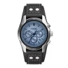 FOSSIL COACHMAN CHRONOGRAPH SORT LÆDER - CH2564