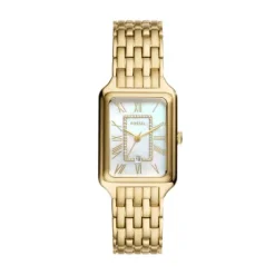FOSSIL RAQUEL FIREKANTET UR DAME GULD FARVET - ES5304