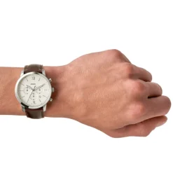 FOSSIL UR NEUTRA CHRONOGRAPH BRUN LÆDER - FS5380