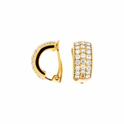 HEINZENDORFF ØRECLIPS SØLV FORGYLDT KATE MED ZIRKONIA - 30321055900