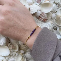 HEIRING AMETHYST TOP TIL MULTI ARMBÅND I FORGYLDT SØLV - 53-4-23FG